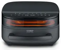 Friteuză cu aer cald Caso – AirFry & PizzaChef, 2850W, 6 l, negru