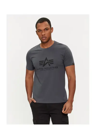 Tricou barbati 100501 - Bumbac - Negru - Negru