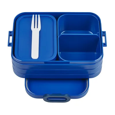 Cutie pentru prânz 3 buc./cu furculiță Vivid blue – Mepal