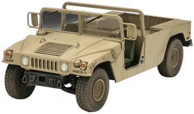 Model de asamblat Revell Militar: Camioane - HMMWV M109 7A2, 156 piese