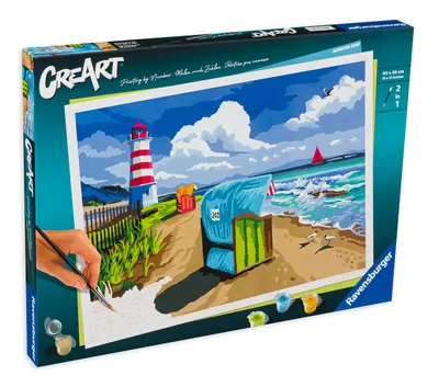 Set de pictură Ravensburger CreArt - Priveliște spre munte