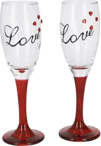 Set pahare de șampanie Out of the Blue - Love, 2 buc