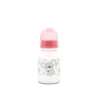 Biberon cu tetina de silicon Lorelli Baby Care Simple 125 ml Shell Pink 0+