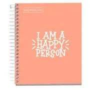 Caiet cu spira Miquelrius Messages, A5, matematica, 100 file, coperta carton dur plastifiat, piersica