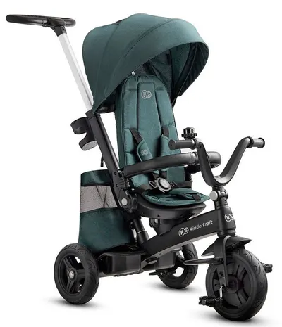 Tricicletă KinderKraft - Easytwist, verde