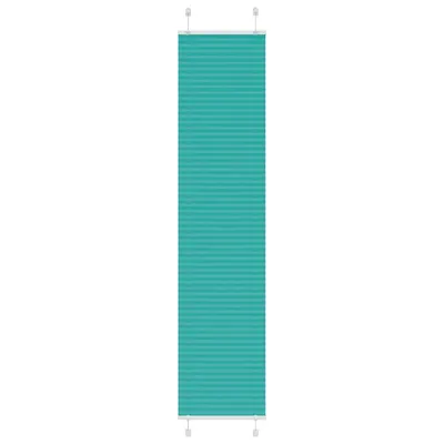 vidaXL Jaluzea plisată verde petrol 40x200 cm Lățime țesătură 39,4 cm