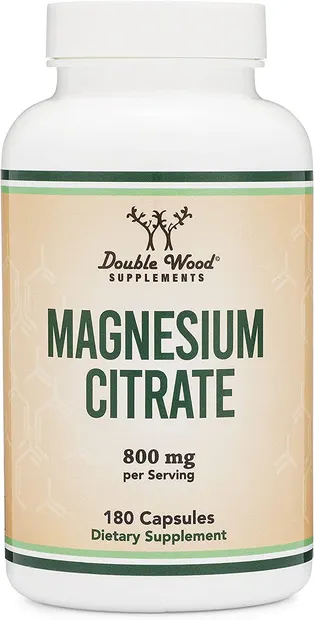 Magnesium Citrate, 180 capsule, Double Wood
