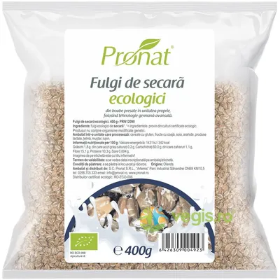 Fulgi de Secara Ecologici/Bio 400g