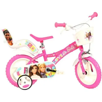 Bicicleta copii 3-5 ani, 12 inch, Barbie, Dino Bikes DB612GL02BA