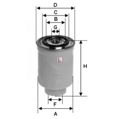 Filtru combustibil SOFIMA S 1410 NR