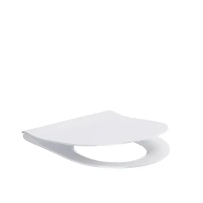 Capac vas wc slim, alb, oval, din duroplasat, Cersanit Zen