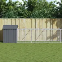 Gossi cusca caine cu acoperis antracit 117x813x123 cm otel galvanizat