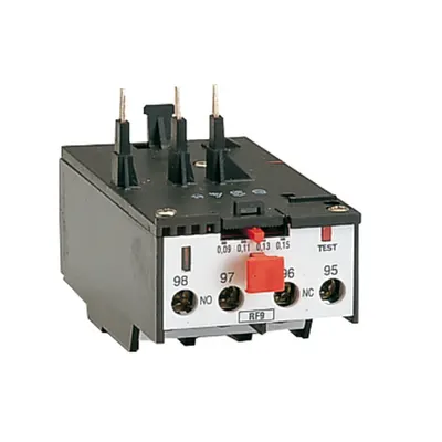 Releu termic protectie motor, eroare lipsa faza, fazare . tripolar,resetare manuala. Montaj direct pe BG06, BG09, BG12 MINI-CONTACTORS, 0.45…0.75A