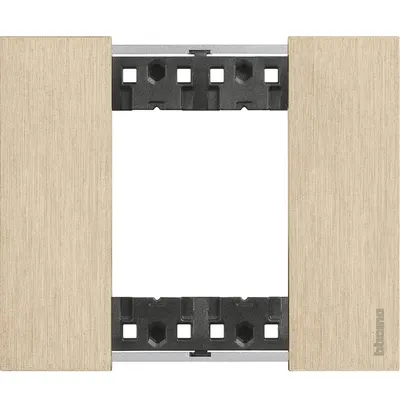Rama ornament 2 module Bticino Living Now KA4802ZW, auriu