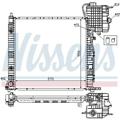 Radiator, racire motor NISSENS 62561A