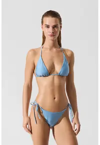 Slip brazilian cu model uni - Albastru