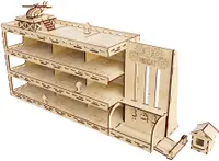 Set din lemn de asamblat Woodpy - Parcare fregate, 112 piese