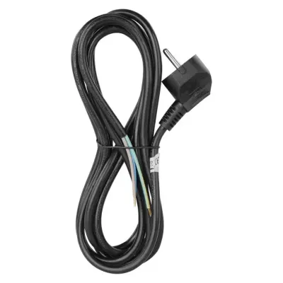Cablu de alimentare EMOS S18313 flexibil izolatie PVC 3x1mm2 3m negru