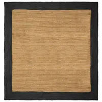 vidaXL Covor de zonă Gri închis 300 x 300 cm Iută