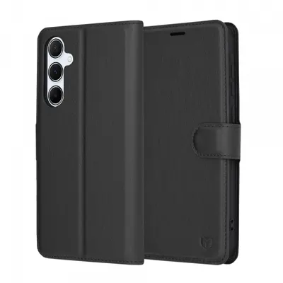Husa pentru Samsung Galaxy A55 5G A556, Techsuit, Leather Folio, Neagra