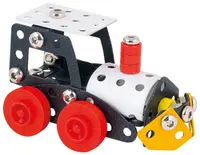 Constructor metal Alexander - Locomotivă cu abur, 74 piese