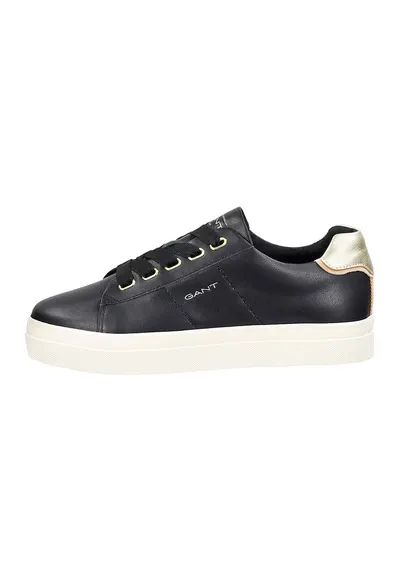 Pantofi sport din piele Avona - Auriu/Negru/Crem
