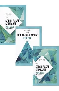 Pachet 3 vol. Codul Fiscal Comparat 2024-2025 (Lege+norme)