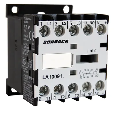 Contactor auxiliar miniatura 3pol/1ND-24VDC 10A