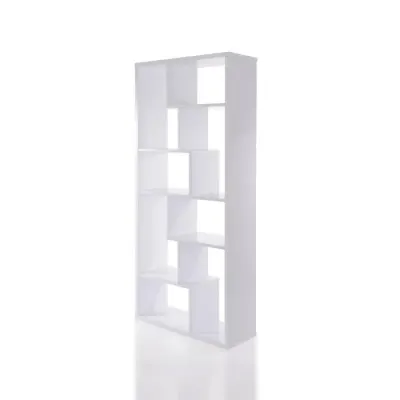 Biblioteca SERRA, alb, 90x29,5x183,6 cm
