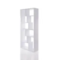 Biblioteca SERRA, alb, 90x29,5x183,6 cm
