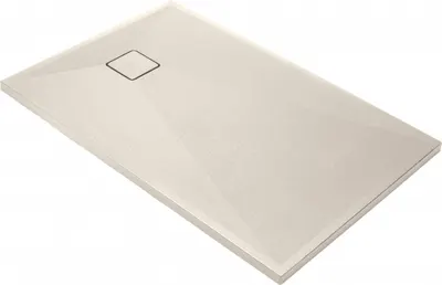 Cadita de dus dreptunghiulara, din granit, slim, bej, 100x90x3.6 cm, Deante Correo