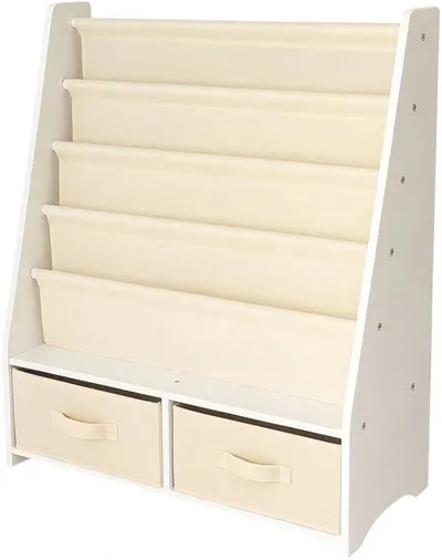 Organizator din lemn pentru copii 2 în 1 Ginger Home - Rafturi și cutii de depozitare