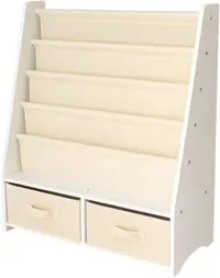 Organizator din lemn pentru copii 2 în 1 Ginger Home - Rafturi și cutii de depozitare