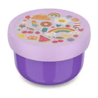Cutie de gustări pentru copii mov din plastic Food Fest – Mepal