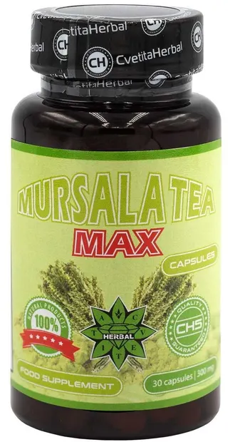Mursala Tea Max, 300 mg, 30 capsule, Cvetita Herbal