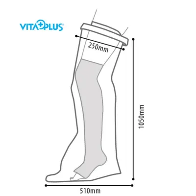 VitaPlus Protector impermeabil pentru gips si bandaje, picior