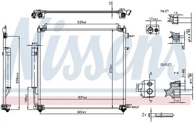Radiator aer conditionat AC cu uscator potrivit LAND ROVER DEFENDER, DISCOVERY V, RANGE ROVER IV, RANGE ROVER SPORT II 2.0 2.0D 2.0H 09.16