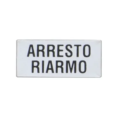 Eticheta cu text pentru LPX AU100 LEGEND HOLDER, ARRESTO RIARMO