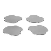 Coasters argintii 4 buc. din metal Plama – noo.ma