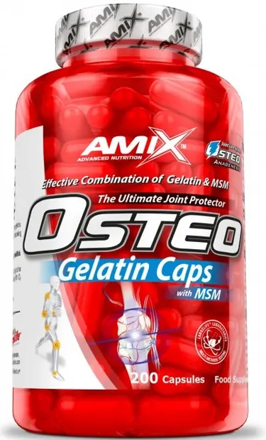 Osteo Gelatin with MSM, 200 capsule, Amix