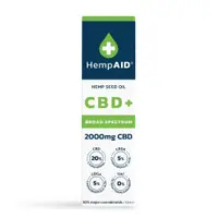 Ulei de canepa cu 2000mg CBD 500mg CBDA 500mg CBGA, 10ml, HempAID