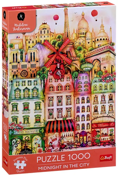 Puzzle Trefl din 1000 de piese - Miezul nopții la Paris