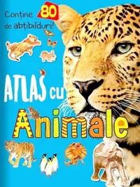 Atlas cu animale - 80 de abțibilduri - Paperback - ***