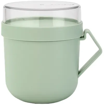 Cană cu capac Brabantia - Make & Take, 600 ml, verde
