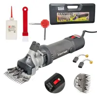 Masina de tuns oi 1500w, 2800rpm, 77mm latime, 6 trepte, turatie variabila, carbuni de rezerva KRAFTNER KF-1542