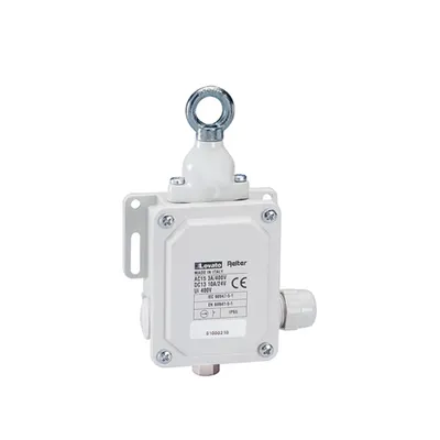 Rope-Pull Lever Limitator de Cursaes For Normal Stopping, Without Reset Button, Contacts 2no+2nc. Ip65. 40n Operating Force