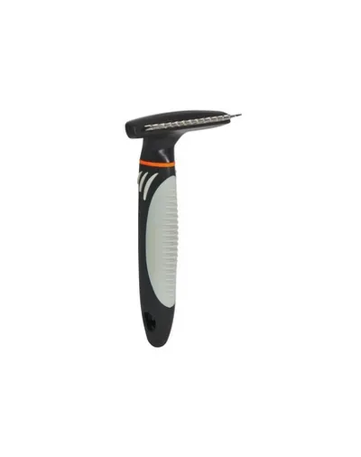 TRIXIE Perie metal cu dinti rotunzi pentru caini cu par lung 7 × 14 cm