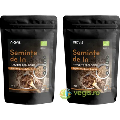 Pachet Seminte de In Zdrobite Ecologice/Bio 250g+250g