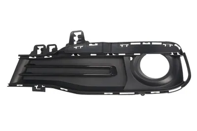 Capac bara fata Stanga cu locas lampa ceata, plastic, negru potrivit BMW 3 F30, F80, 3 F31 2011-2019 2015-2019