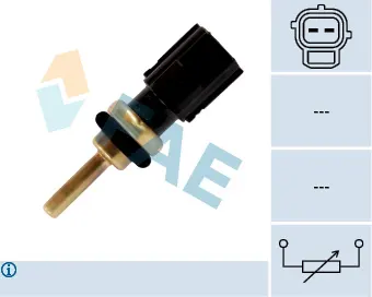 Senzor temperatura lichid racire (numar pini: 2, negru) VOLVO C30, C70 II, S40 II, S60 II, S80 II, V40, V50, V60 I, V70 III, XC60, XC70 II, XC90 I; FORD FOCUS II, KUGA I, MONDEO IV 2.0-3.2 dupa 2004